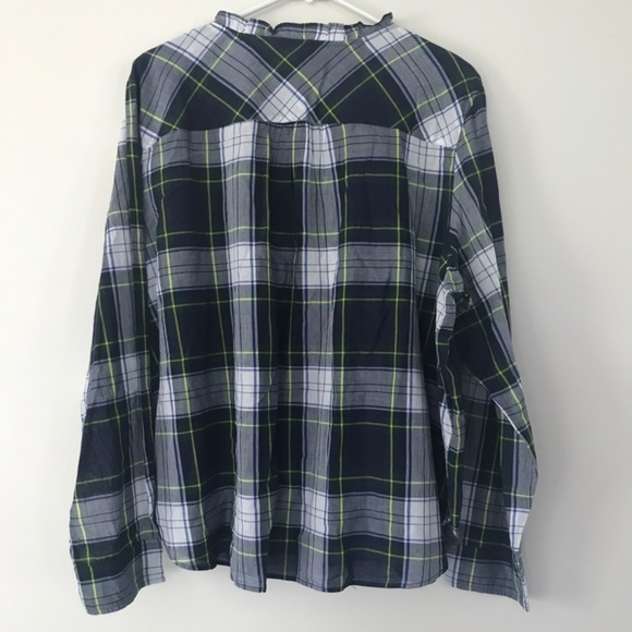 🍁3/30$!!! Plaid Pull Over Henley Top - Picture 7 of 10